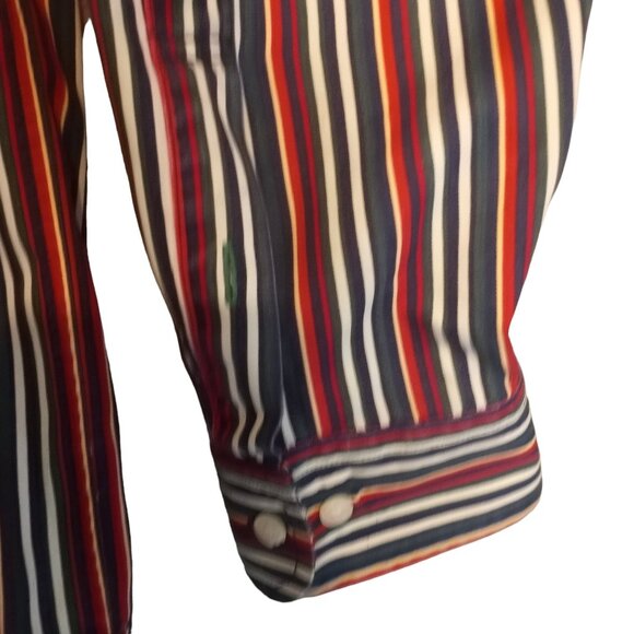 Tommy Hilfiger Vintage 1990's  Men's XXL Striped Button Down Long Sleeve Shirt - Picture 6 of 13